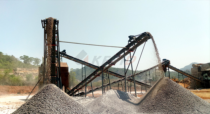 Kefid 120tph granite crushing line in Zimbabwe