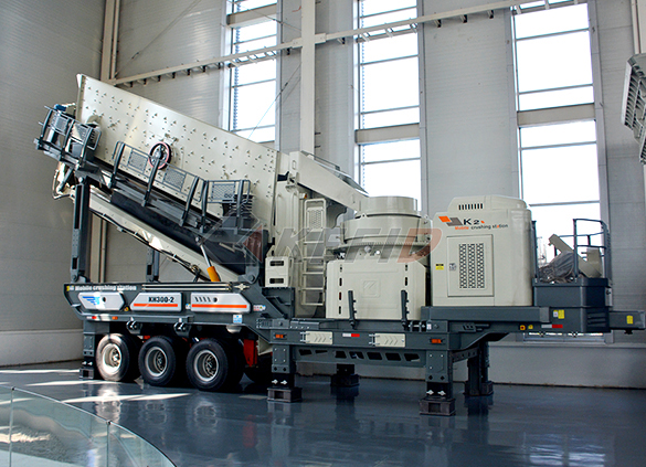 Mobile secondary crushing plant